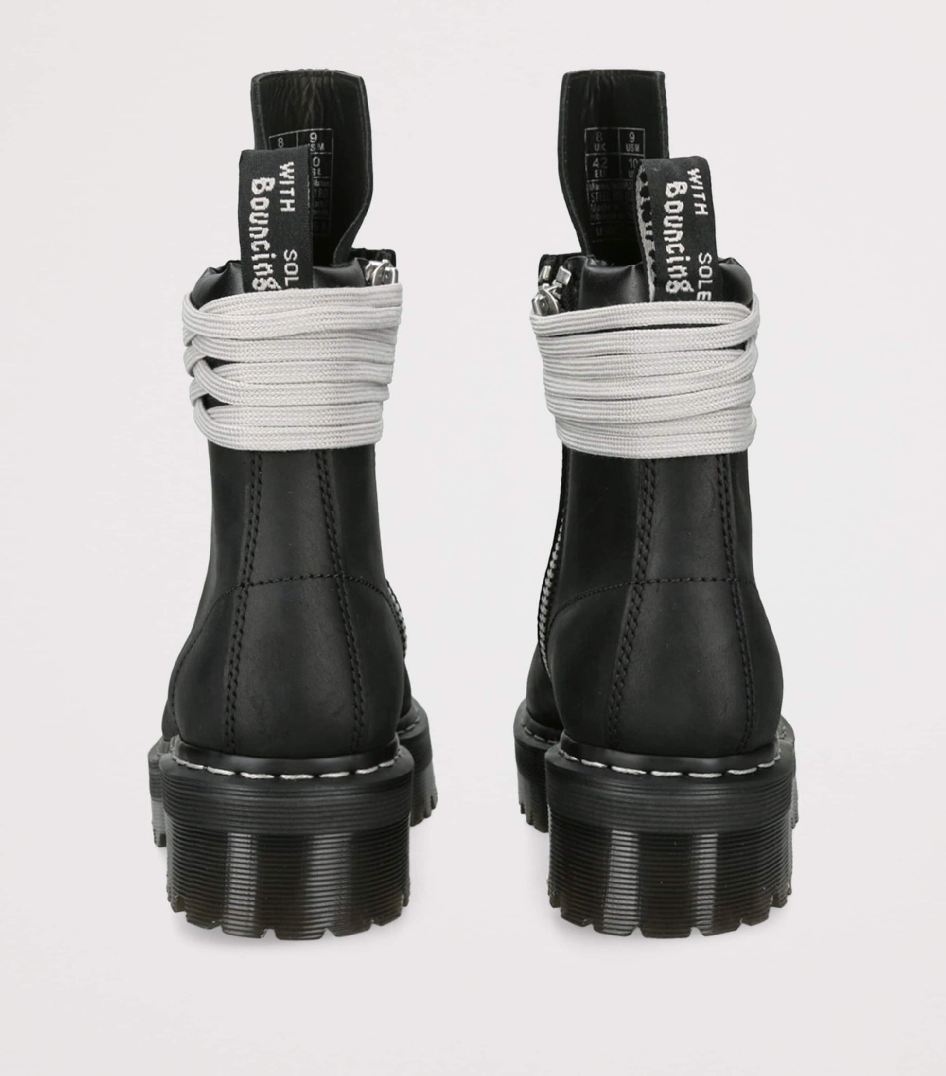 Rick Owens x Dr. Martens Quad Sole Steel Toe Boots