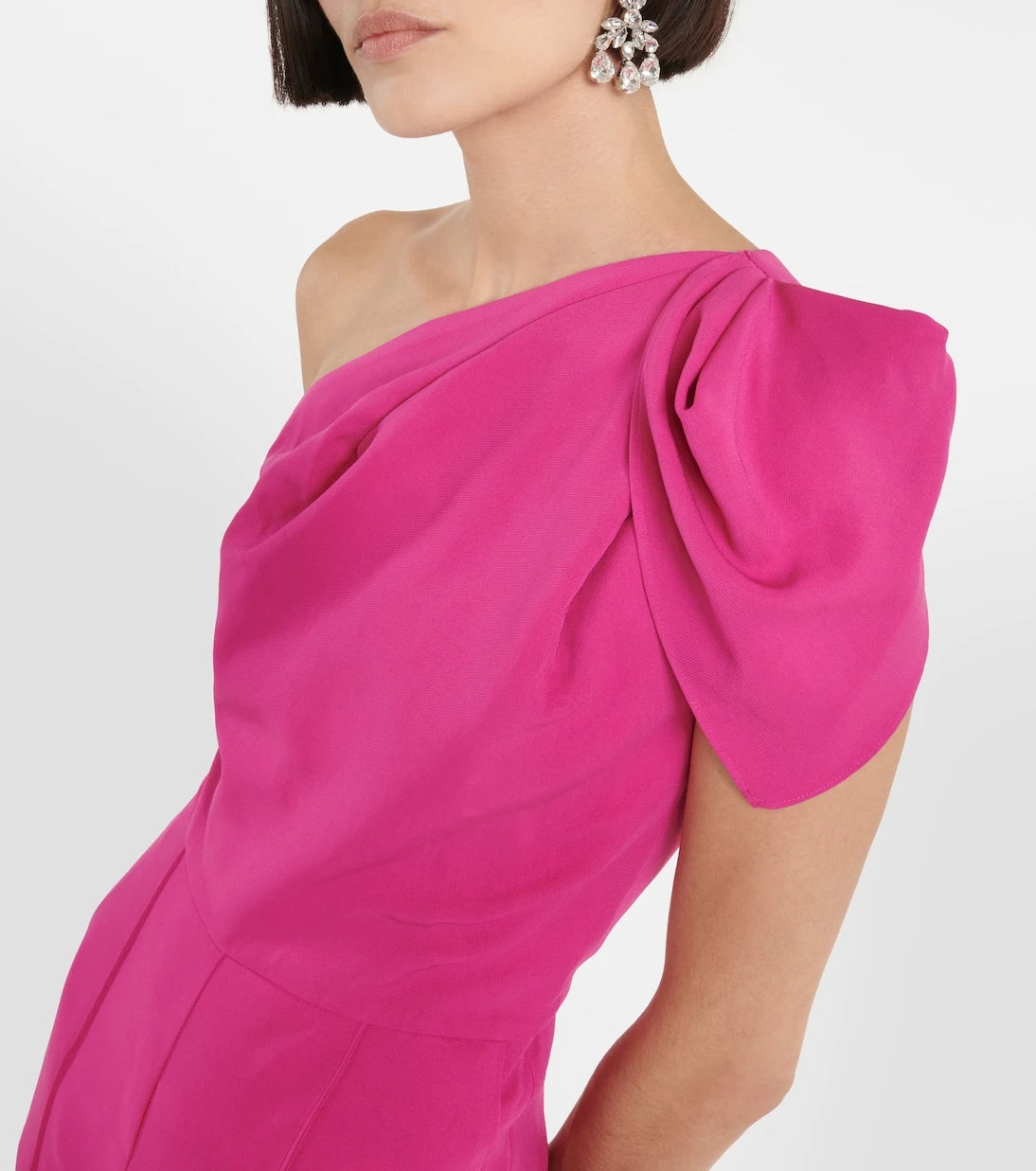 Roland Mouret - Asymmetric crêpe jumpsuit