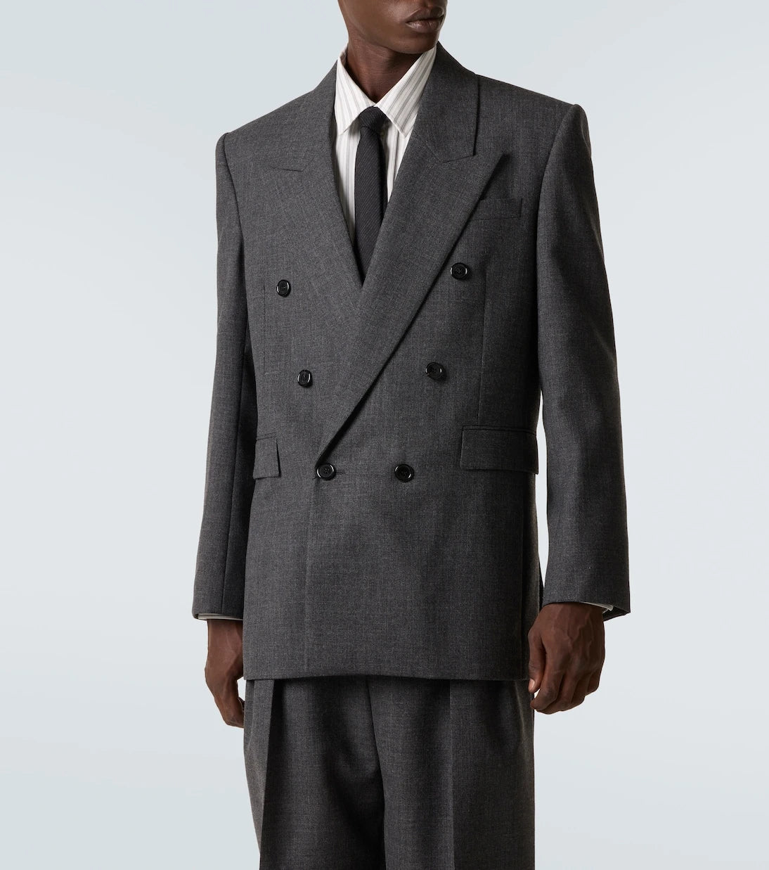 Saint Laurent - Double-breasted wool blazer