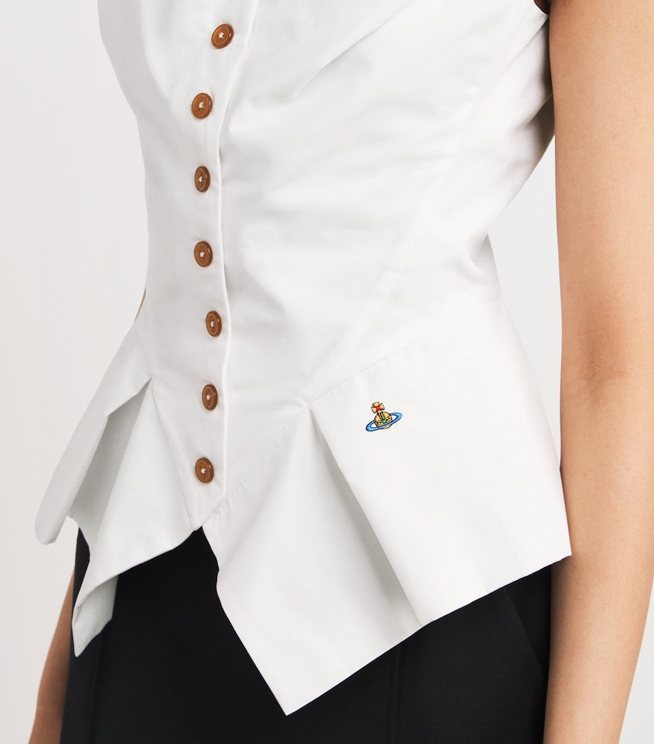 Vivienne Westwood White Monday Corset Top