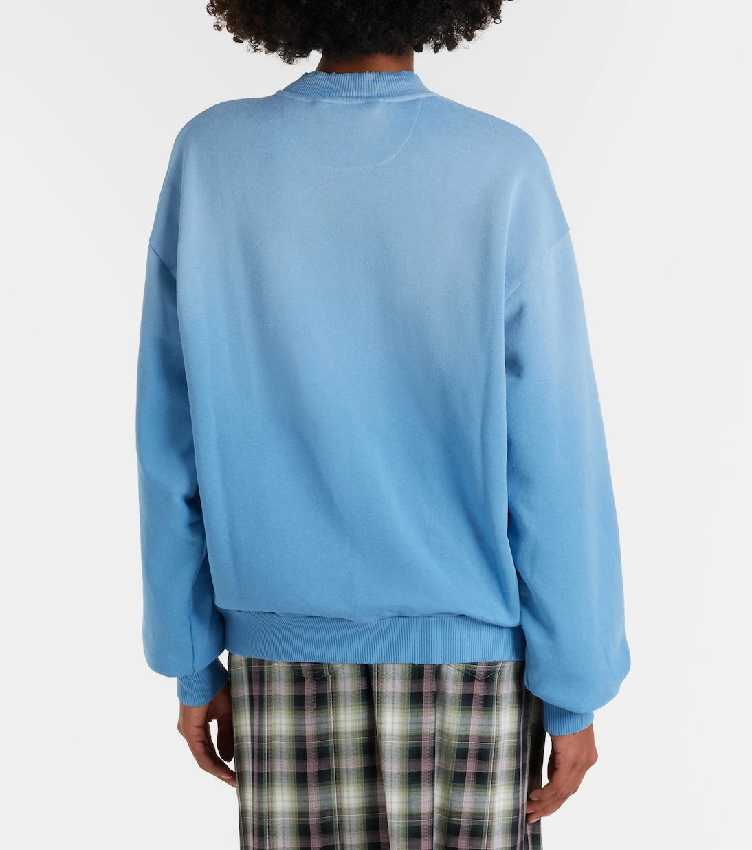 Acne Studios - سويت شيرت بقصة فضفاضة وسحاب، من مزيج القطن