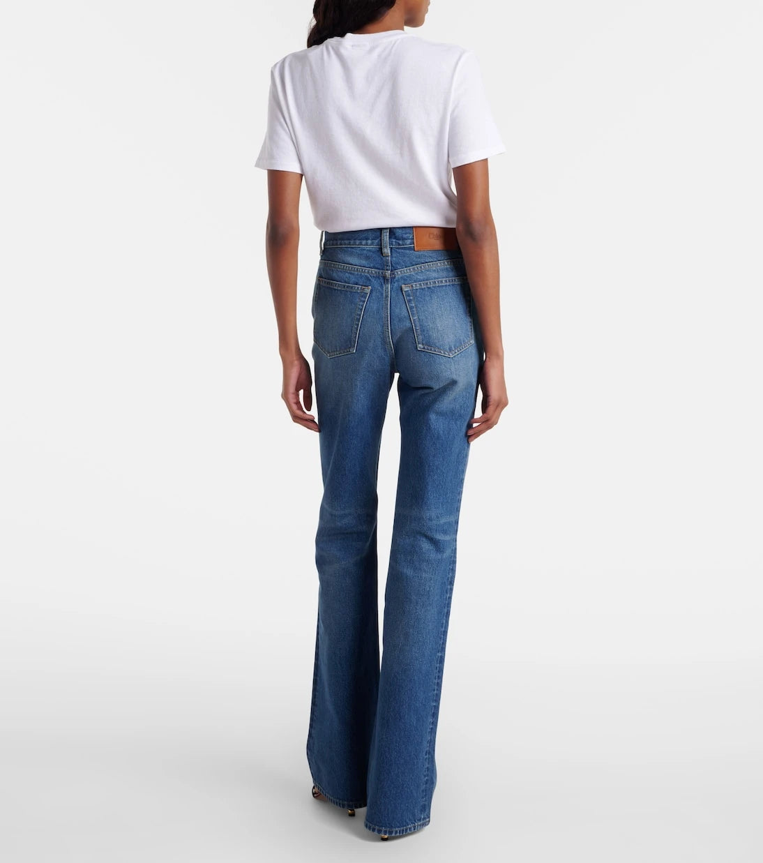 Chloé - Embellished straight jeans