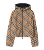 Burberry Yellow Check Cropped Reversible Jacket
