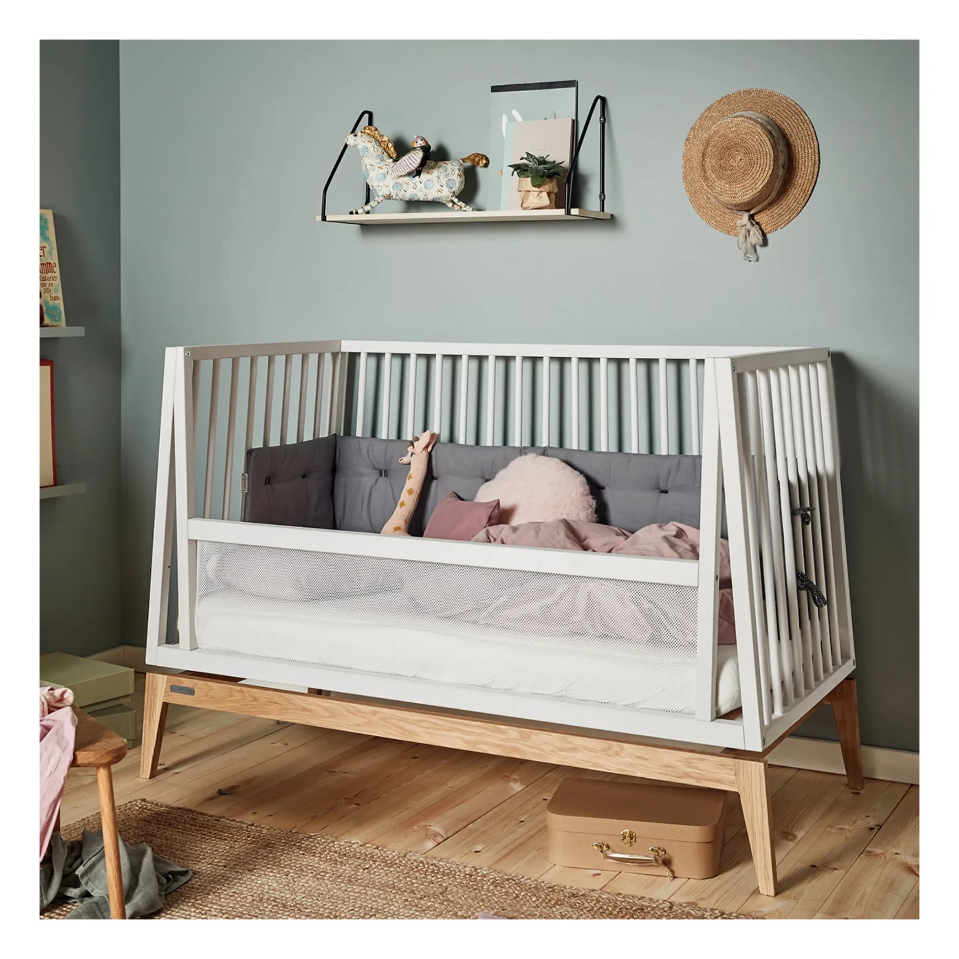Leander - Luna Cot Conversion Kit - 60 x 120 cm | White