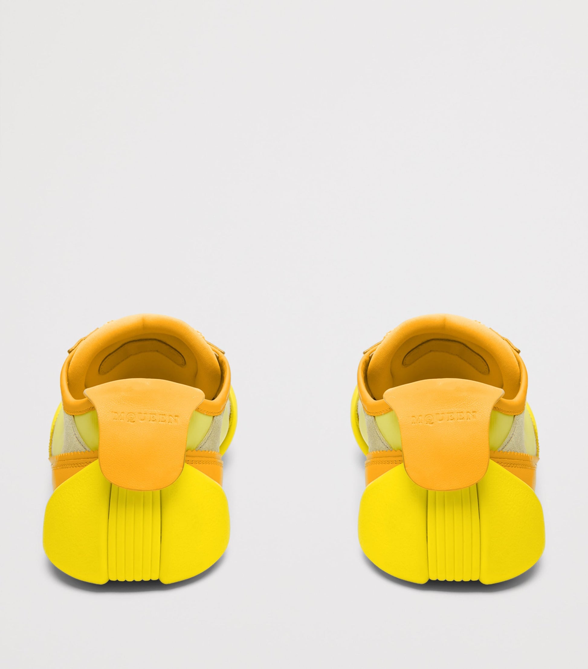 McQueen Nude Leather Flexion Sneakers