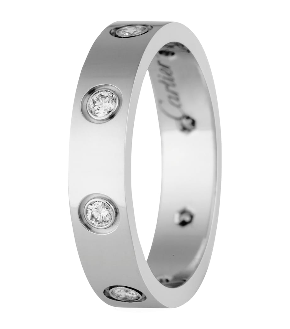 Cartier White Gold and Diamond LOVE Wedding Band