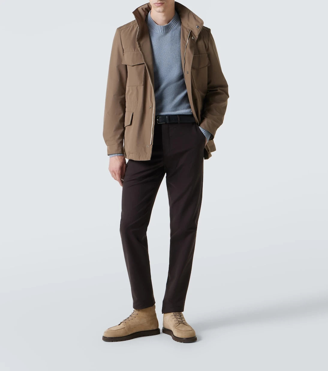 Loro Piana - بنطال تشينو كارلو من مزيج القطن