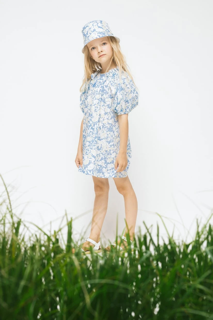 Paade Mode - Balloon-sleeve floral cotton dress