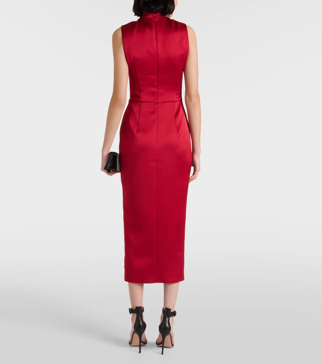 Rasario - Draped cutout midi dress