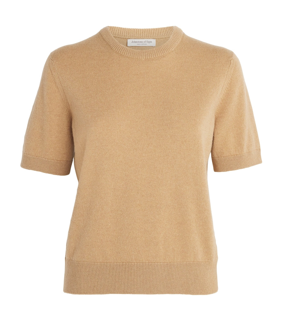Cashmere Short-Sleeve Sweater