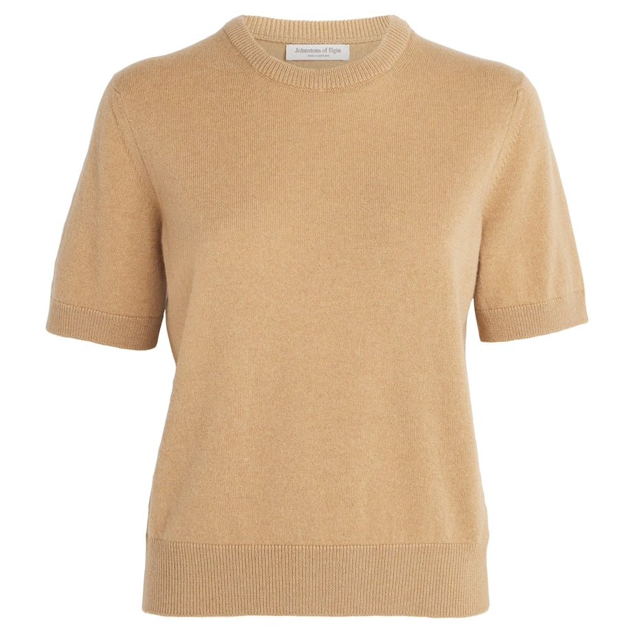 Cashmere Short-Sleeve Sweater