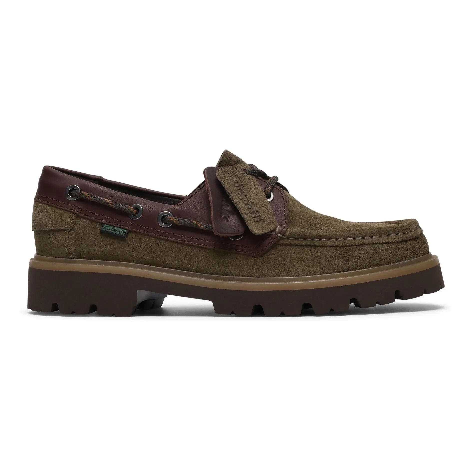 Clarks - Cleyhill Boat Shoes  | Khaki