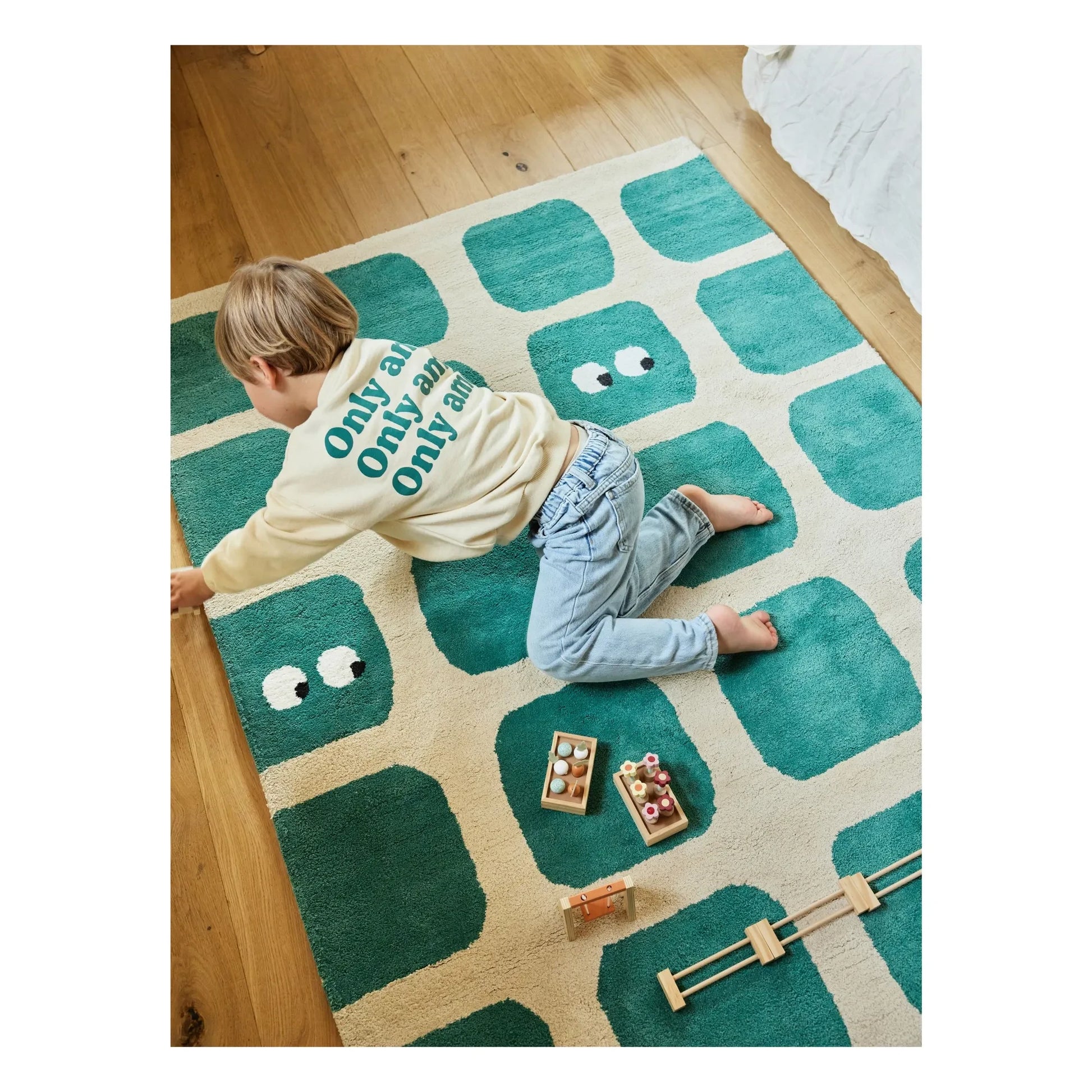Bleuu-studio - Bidules carpet | Blue Green