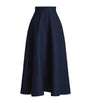 Navy Linen Erica Midi Skirt