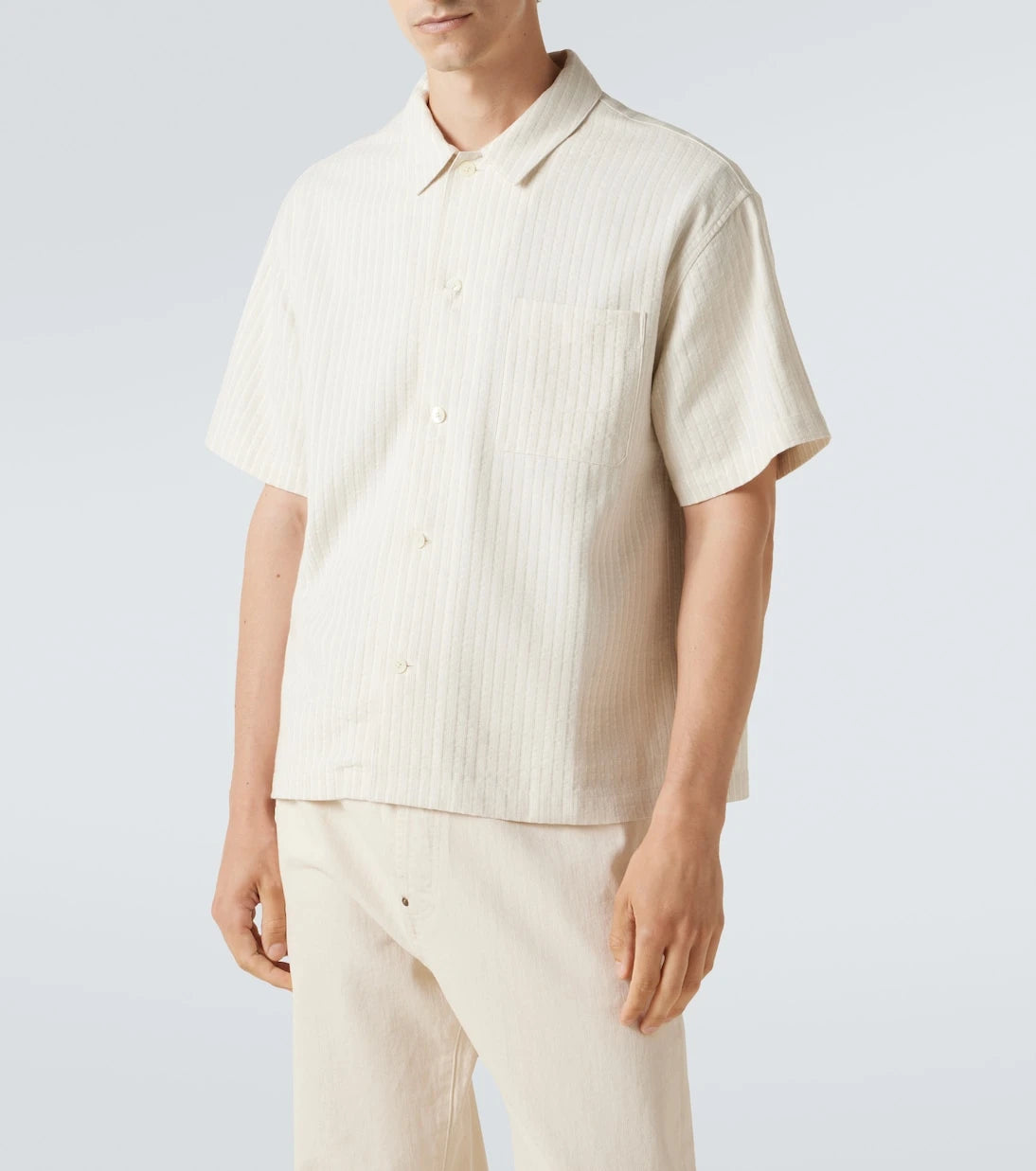 Frame - Striped bowling shirt