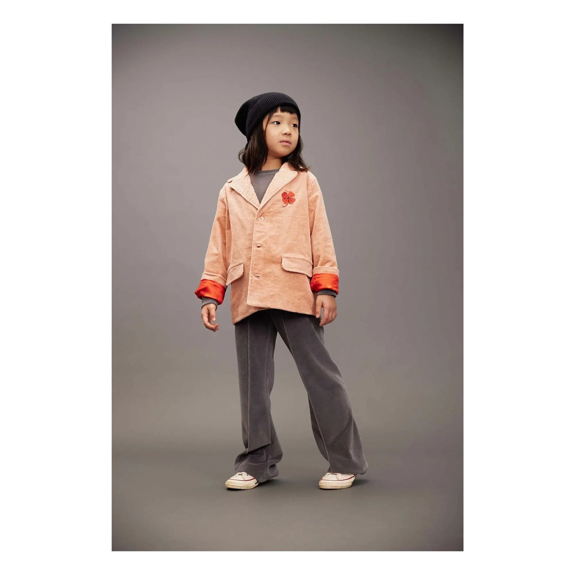 Mini Rodini - Clover Corduroy Jacket | Coral