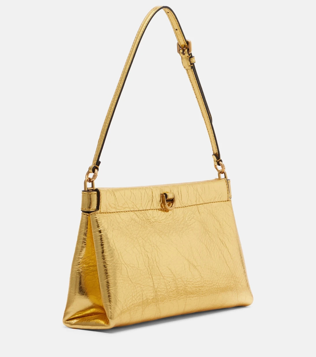Etro - Talk Small metallic leather clutch