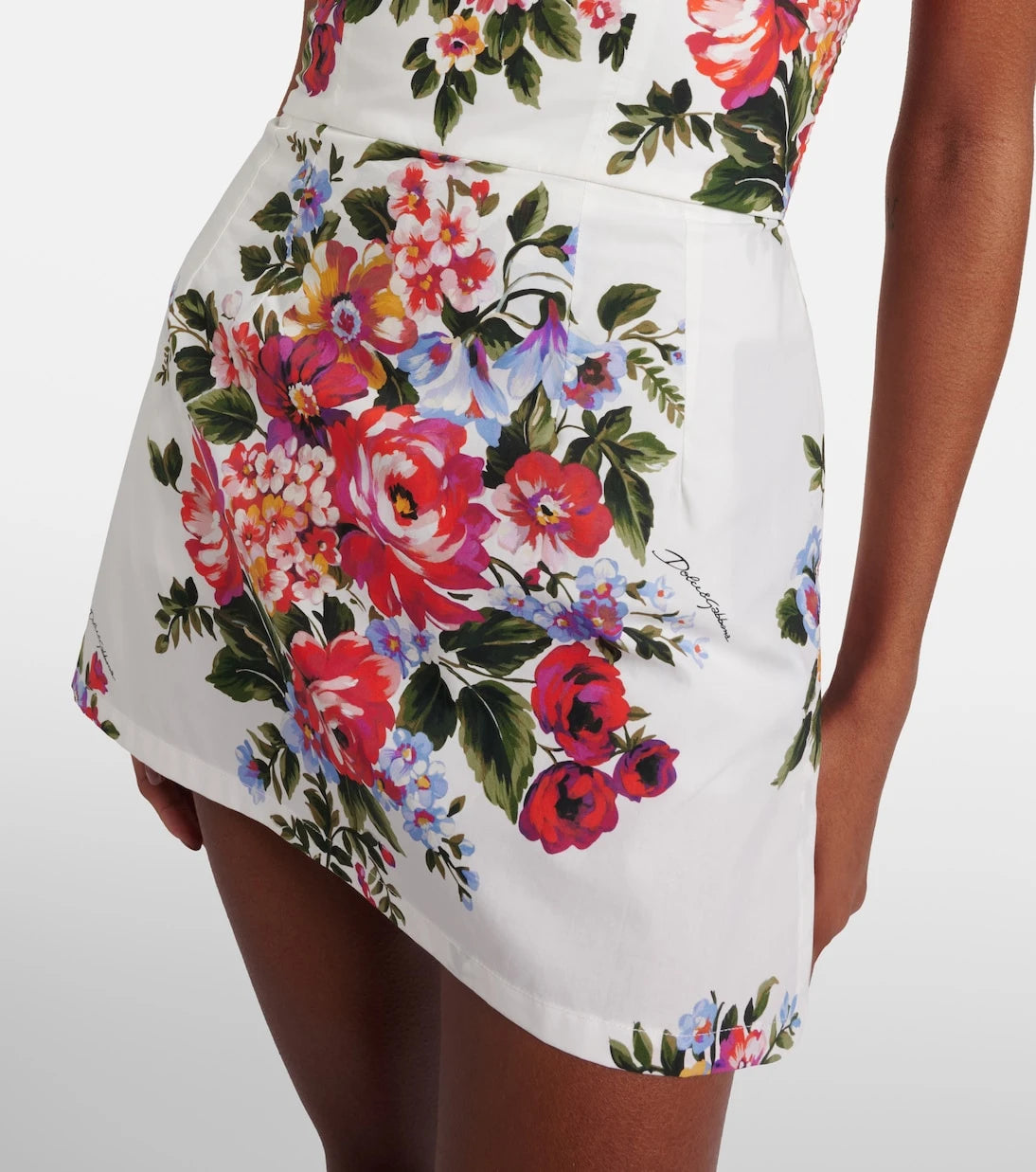 Dolce&Gabbana - Floral cotton minidress