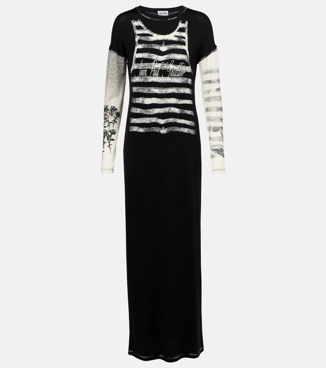 Jean Paul Gaultier - Printed jersey maxi dress