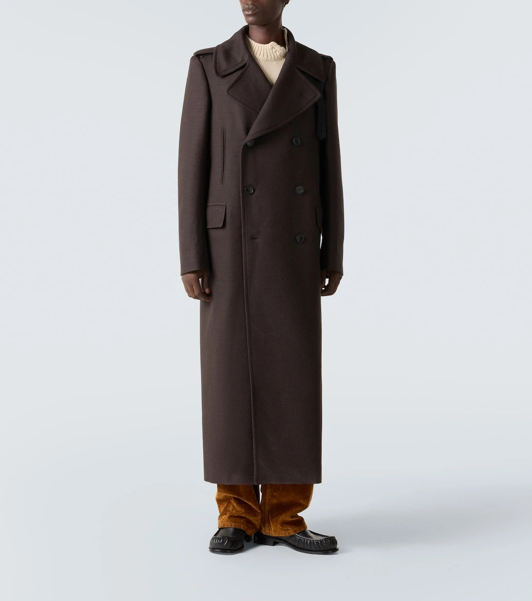 Dries Van Noten - Double-breasted wool-blend coat