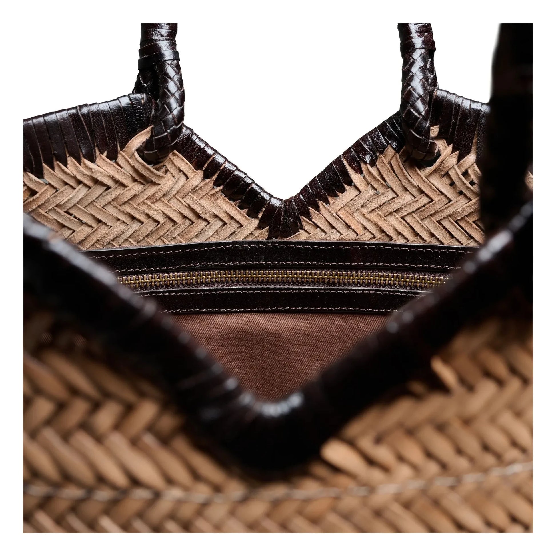 Vipera - Cabas Crudelia Bicolore Cuir | Taupe brown