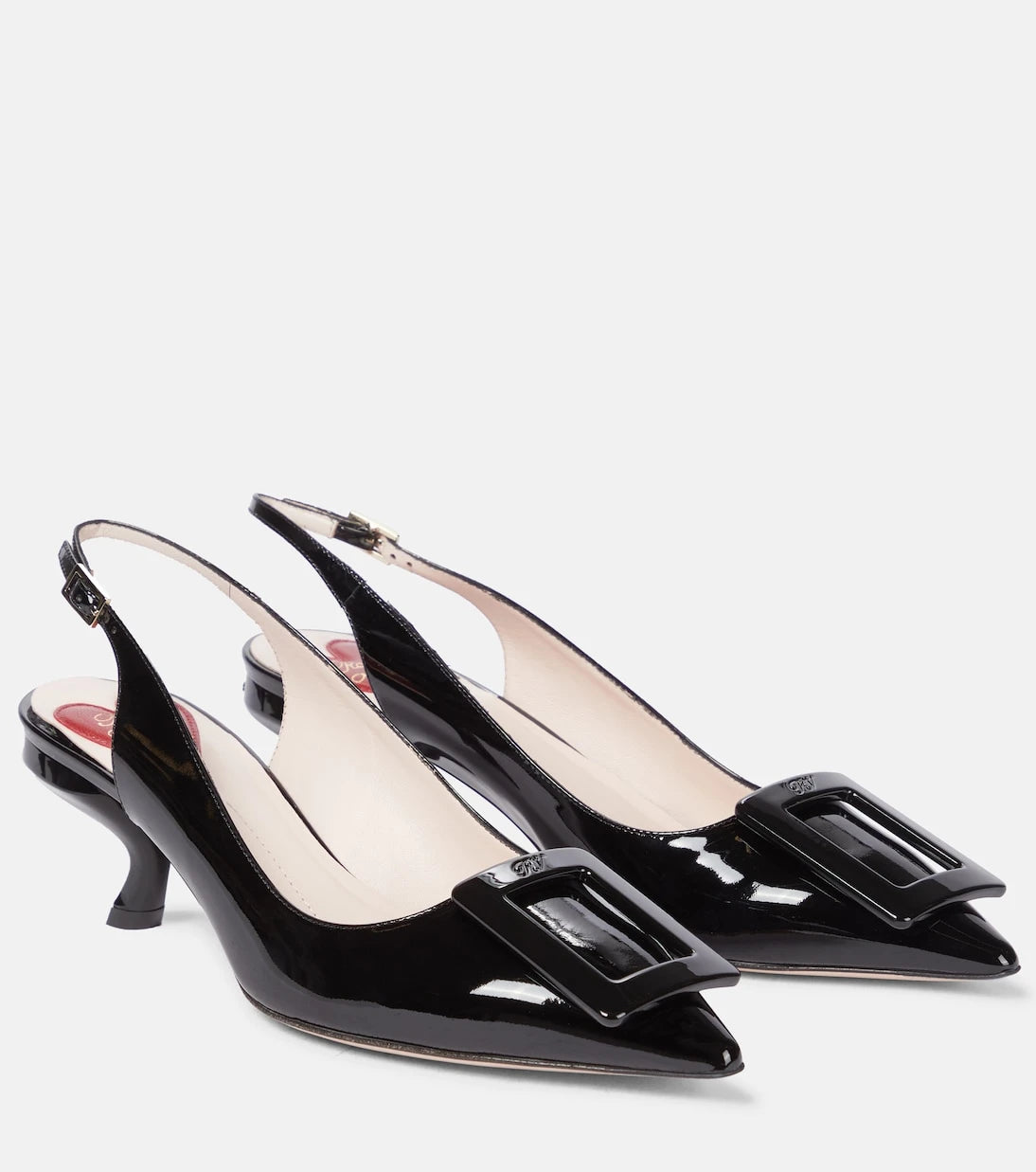 Roger Vivier - Virgule deri arkası açık topuklu ayakkabı