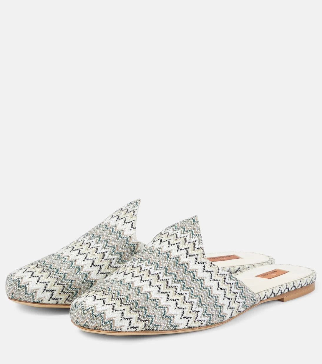 Missoni - حذاء مفتوح من القماش بنمط متعرج