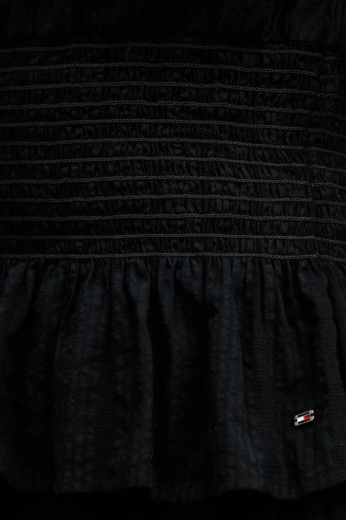 Tommy Hilfiger modal kadın fırfırlı bluz