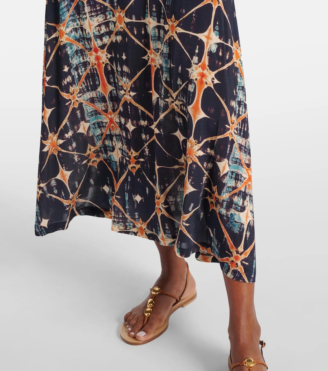 Ulla Johnson - Naia ruched printed jersey midi dress