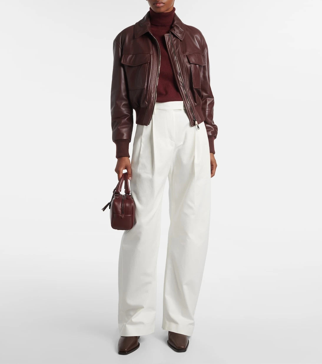 Brunello Cucinelli - Monili leather knee-high boots