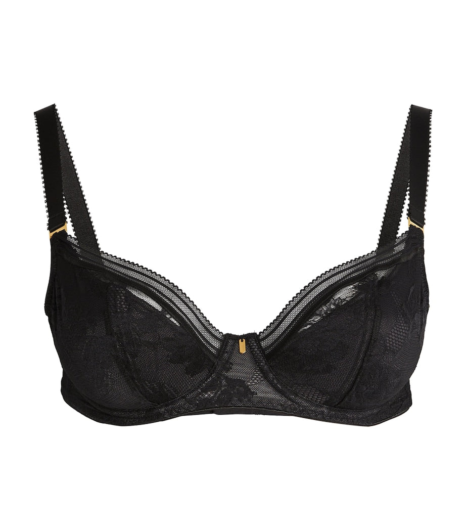 Fantasie Black Fusion Lace Plunge Bra