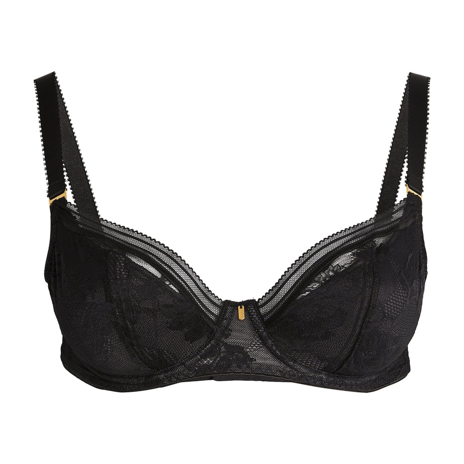 Fantasie Black Fusion Lace Plunge Bra