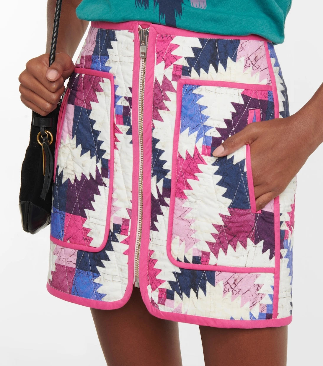Marant Etoile - Hamlin printed cotton miniskirt