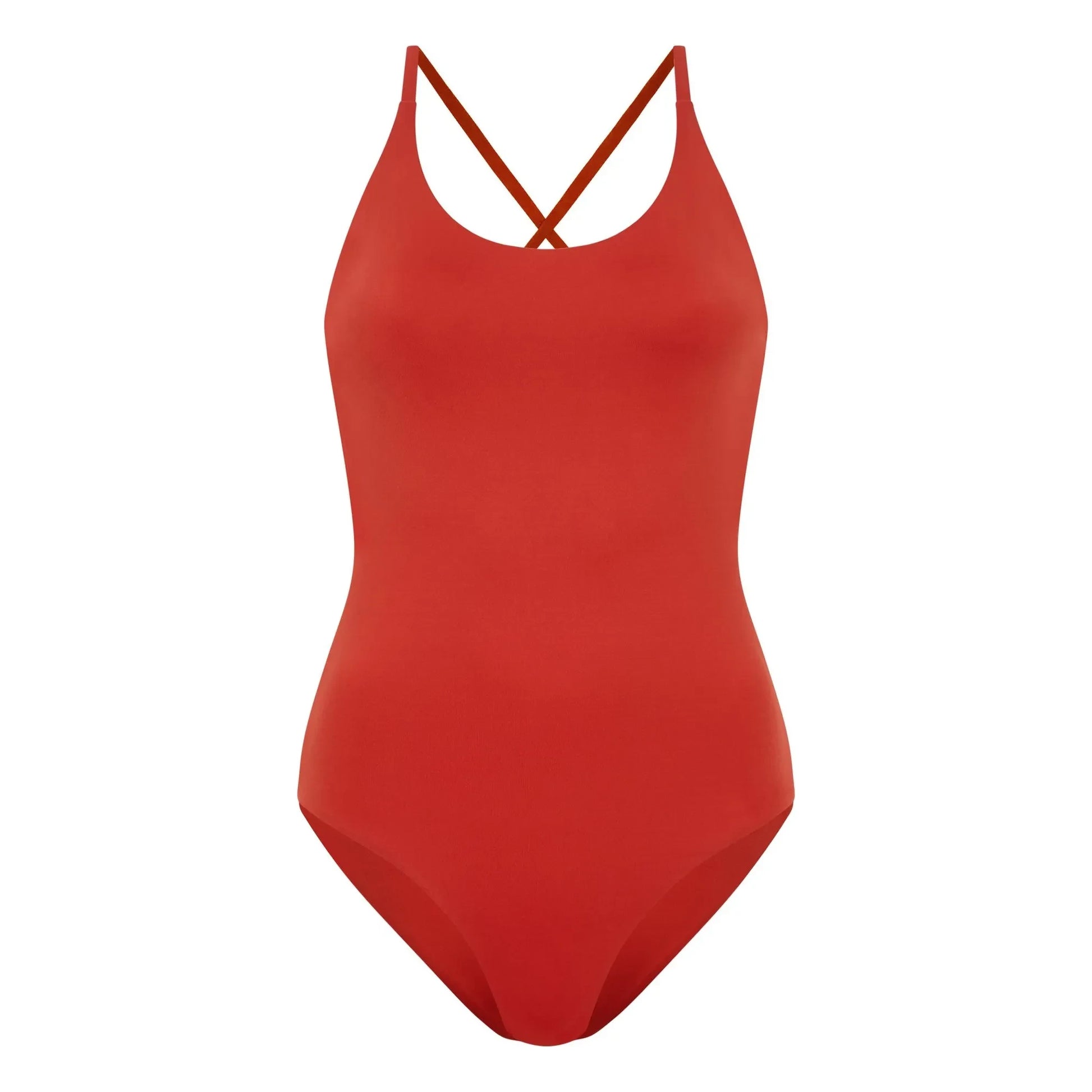 Smallable Woman - Amy 1 Piece Cross Back Swimsuit | Brick red