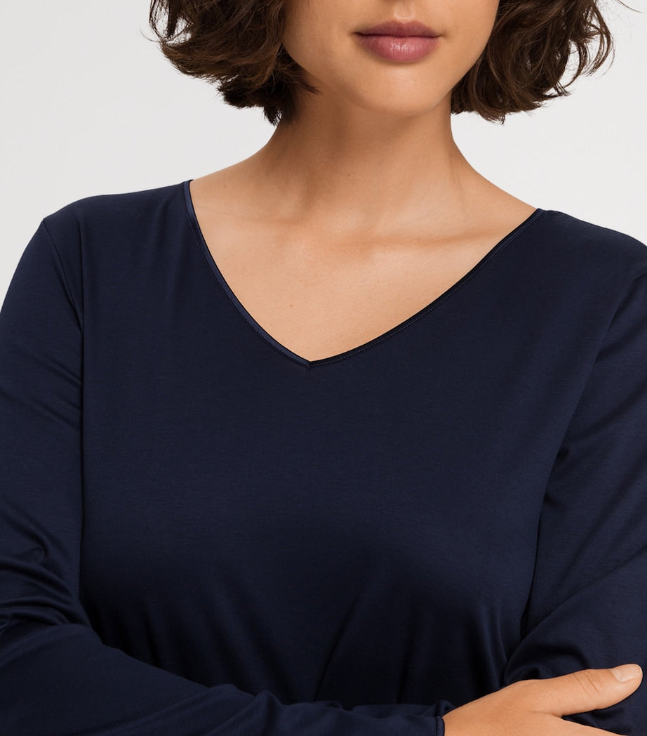 Cotton Long-Sleeve Nightdress