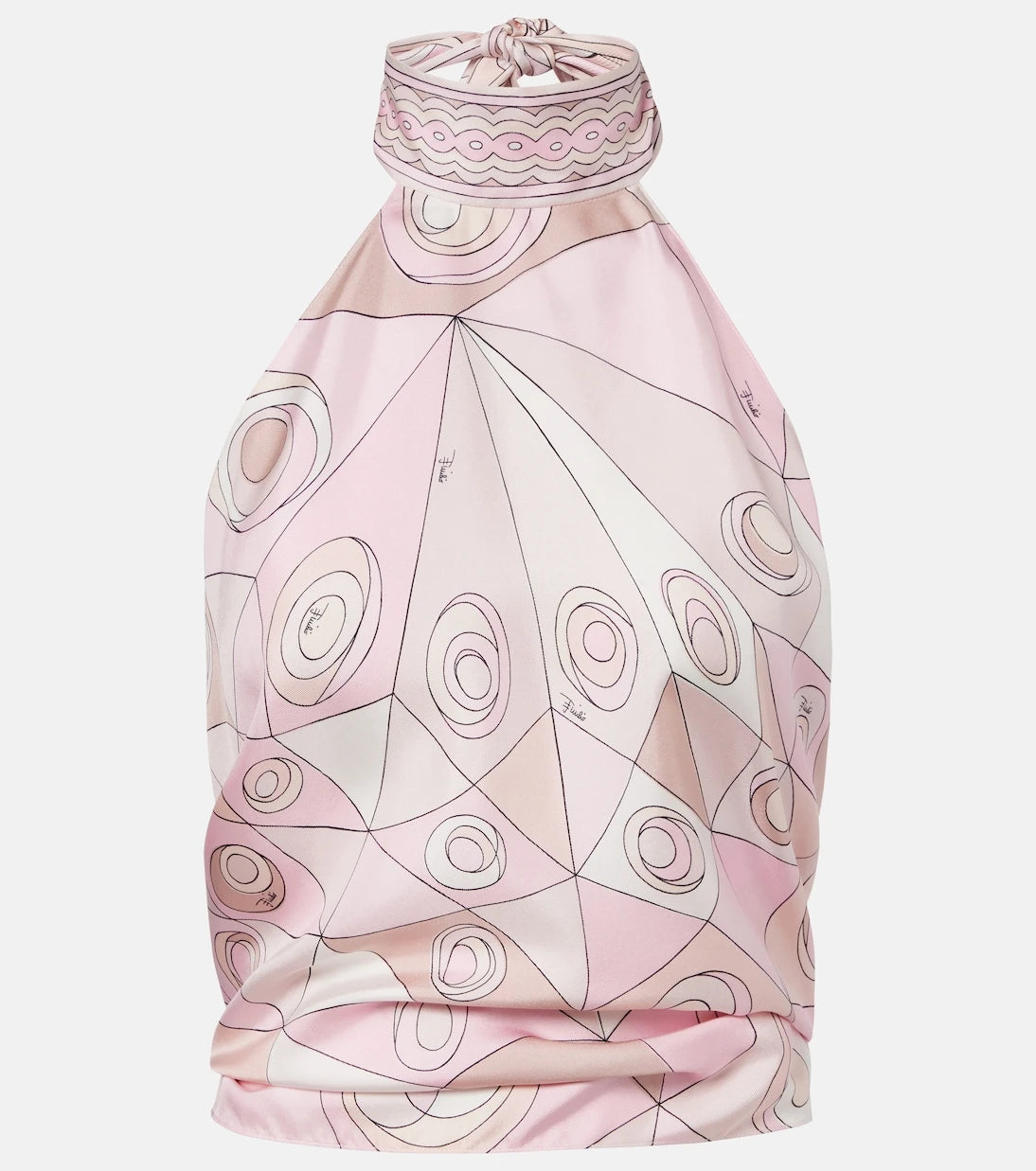 Pucci - Occhi silk twill top