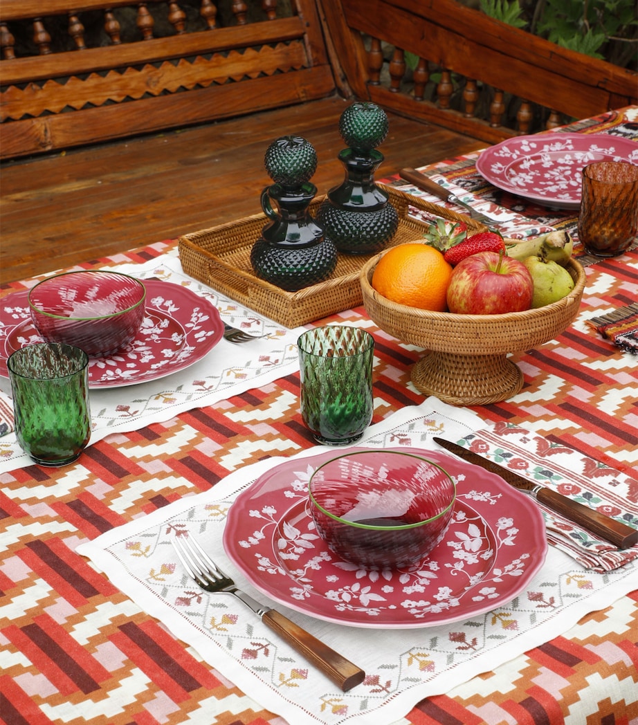 Cabana Magazine x Ginori 1735 Porcelain Floral Plate Set