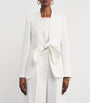 White Cady Tie-Waist Blazer
