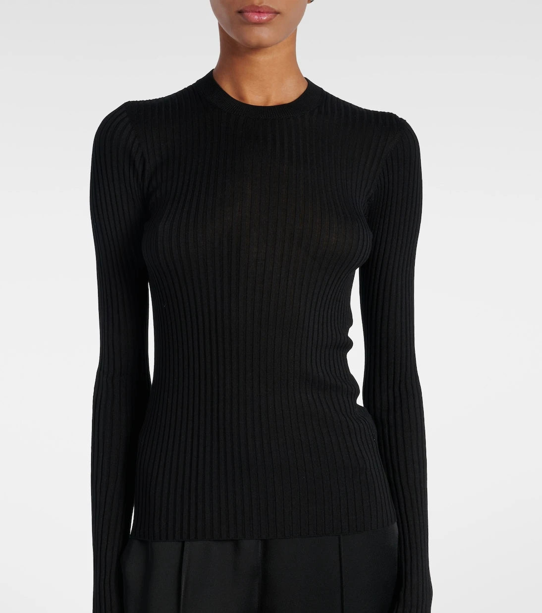 Jil Sander - Ribbed-knit silk sweater