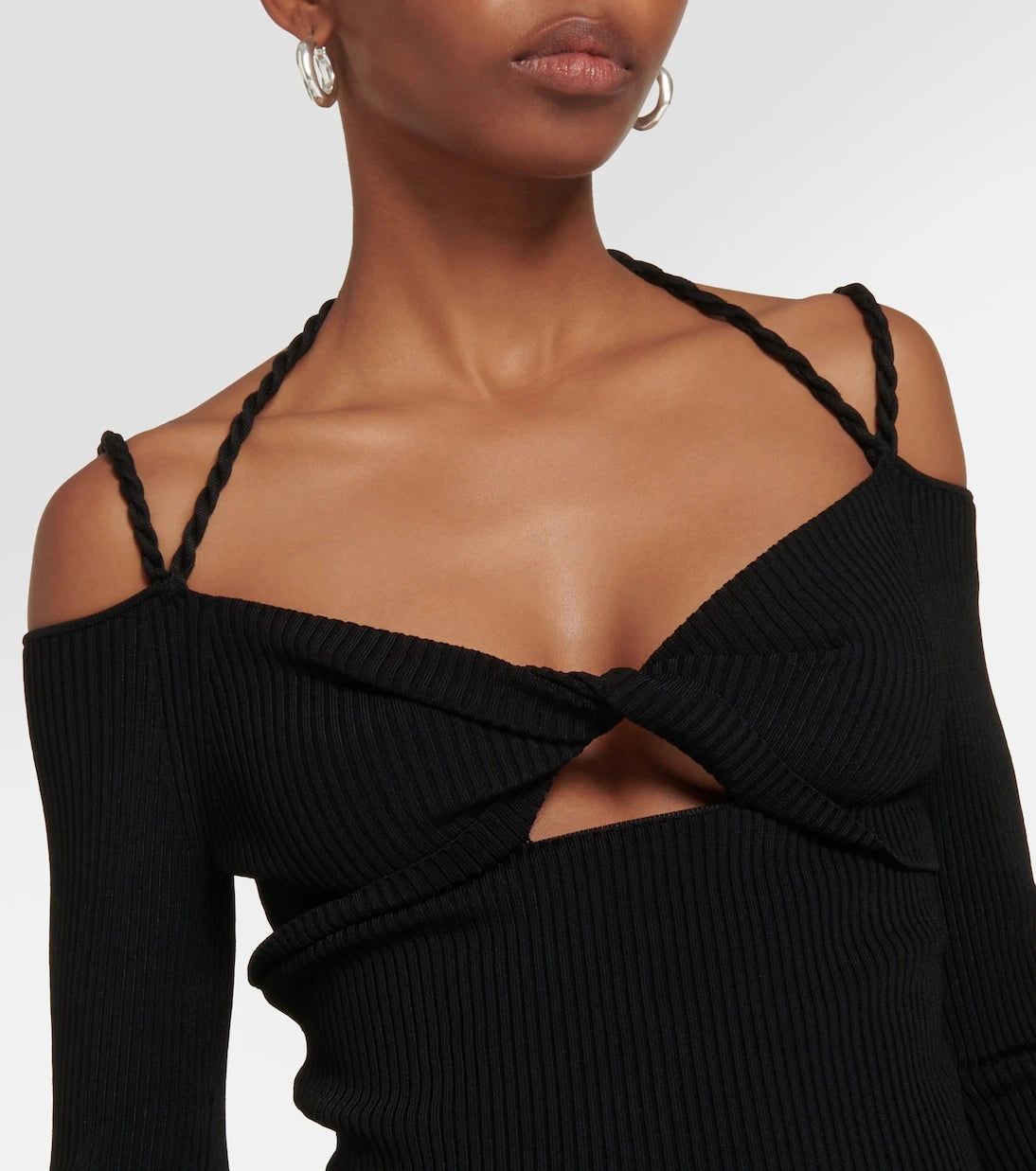 Altuzarra - Ribbed-knit cutout top