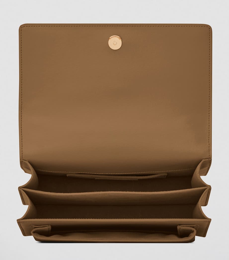 Saint Laurent Brown Medium Sunset Shoulder Bag