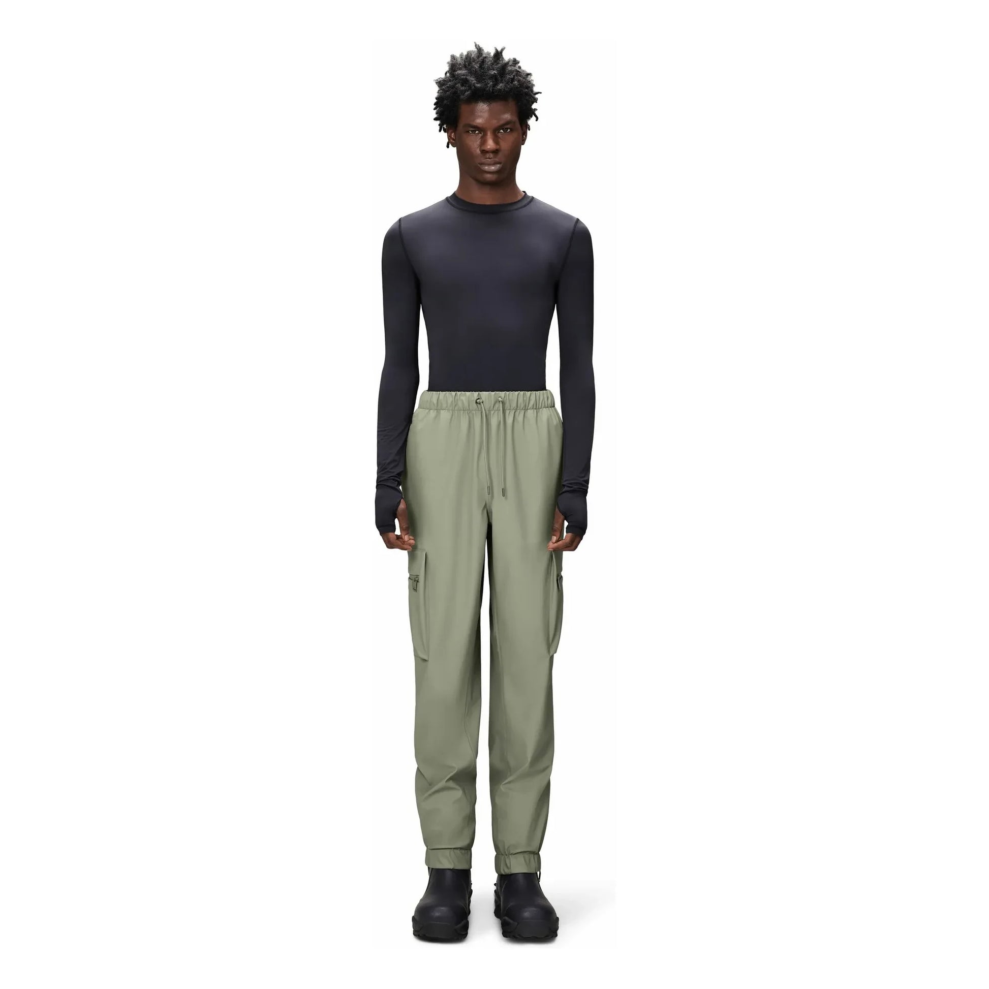 Rains - Waterproof Cargo Pants Regular W3 | Light khaki