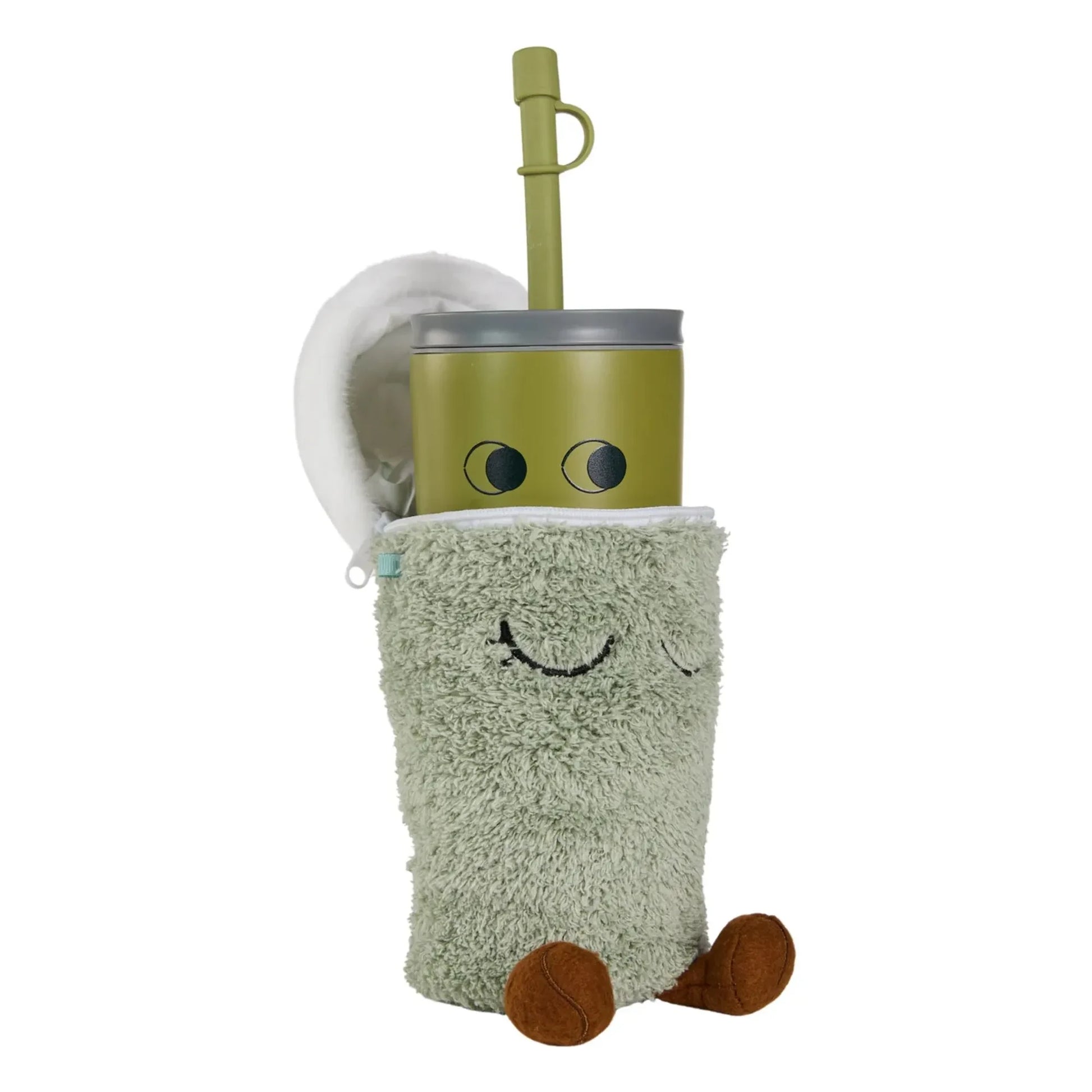 Asobu - Isothermal cup with Mimi cover | Green
