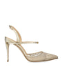 Jennifer Chamandi Lace Vittorio Slingback Heels 105