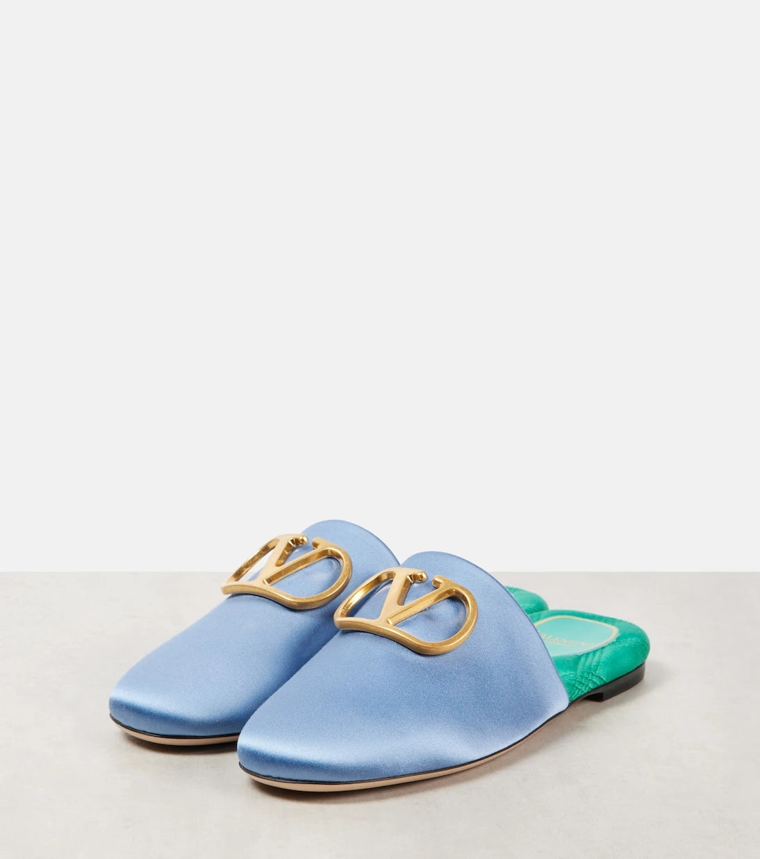 Valentino Garavani - VLogo Signature satin slides