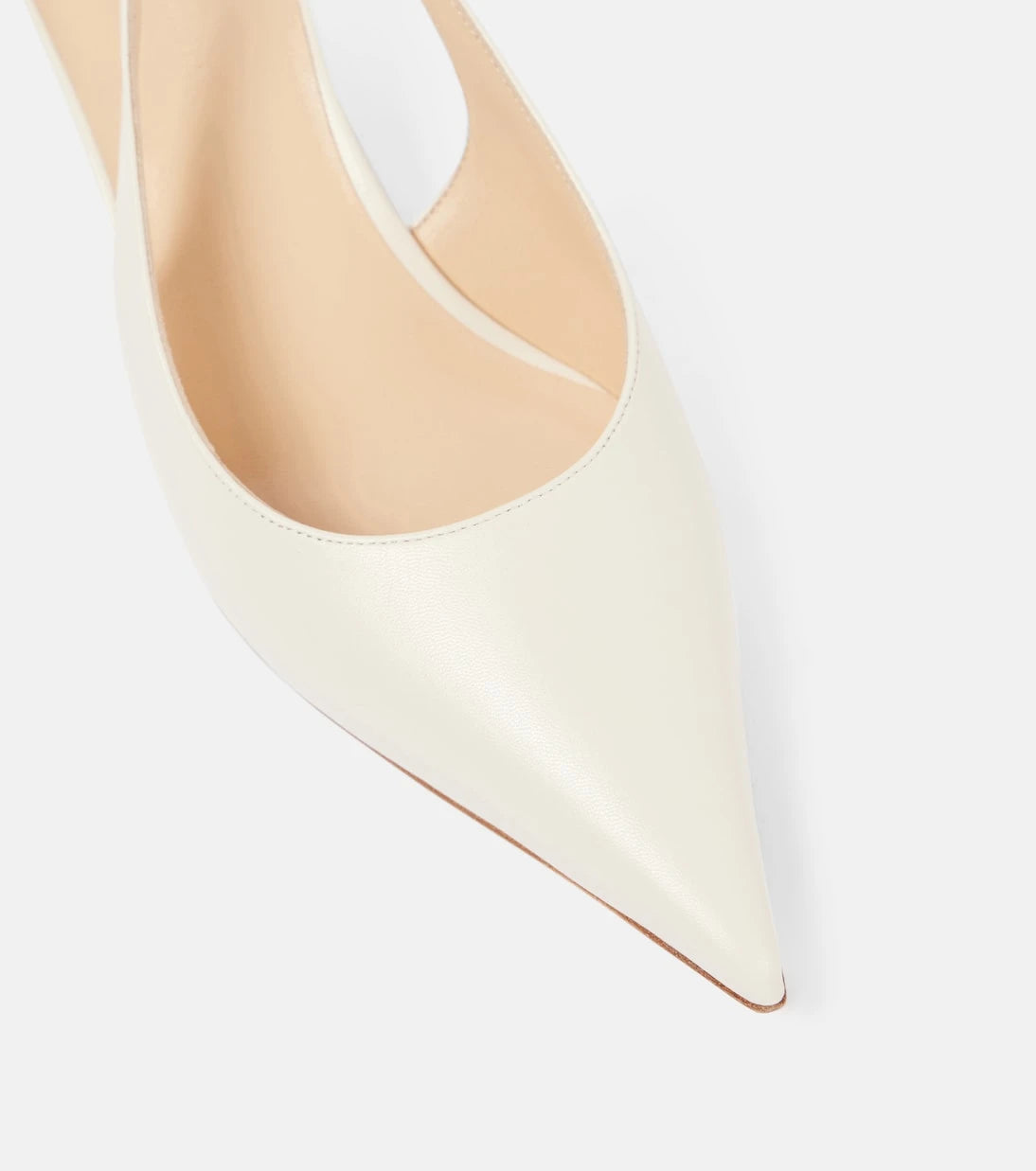 Magda Butrym - Bridal leather slingback pumps