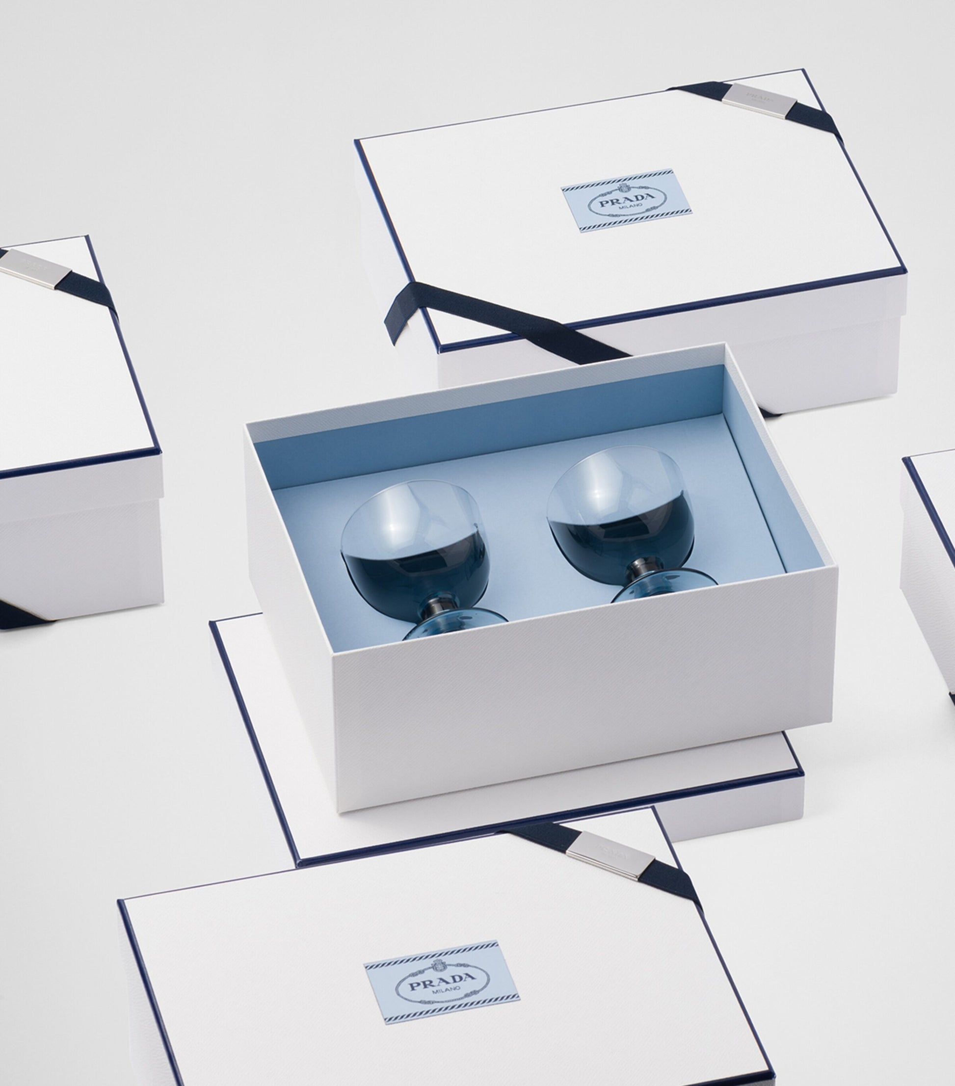 Prada Set of 2 Plinth Water Glasses