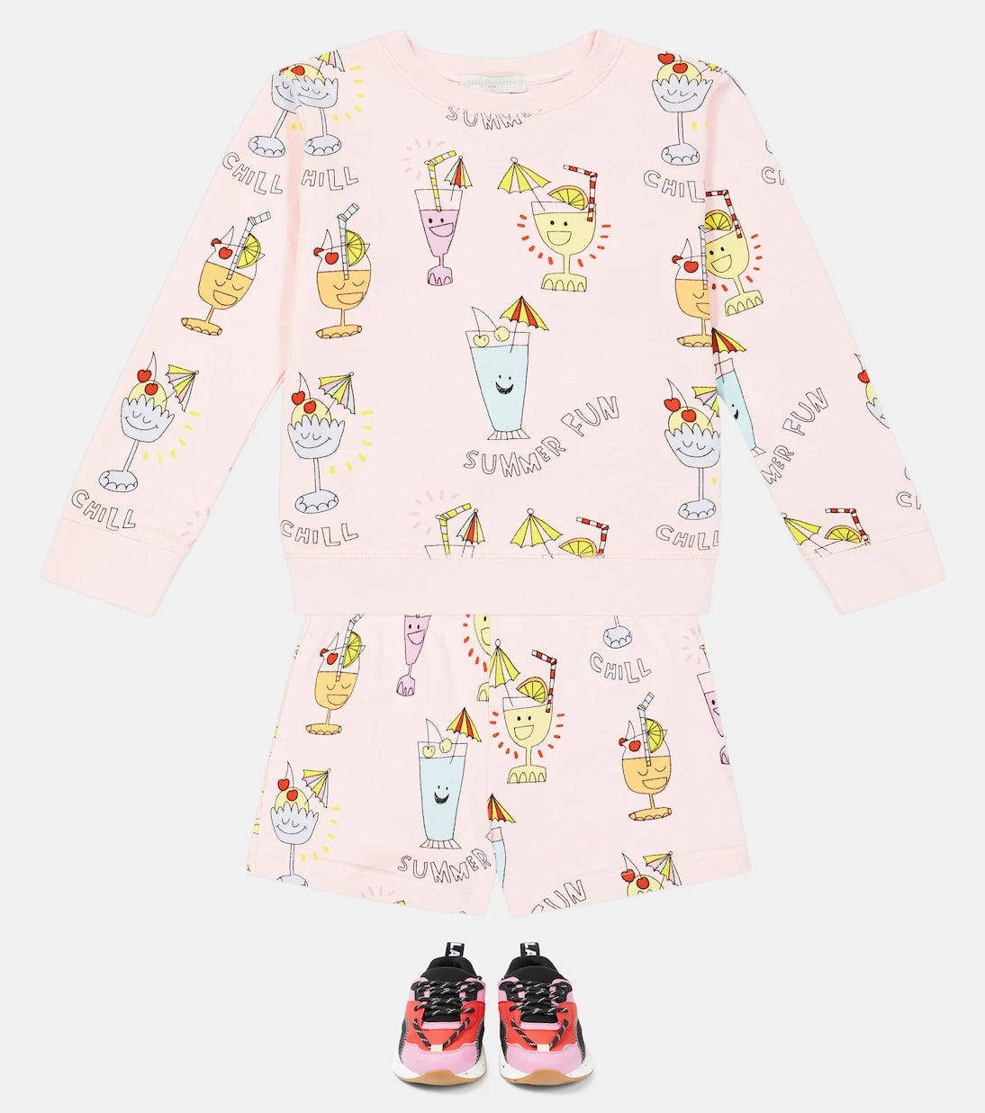 Stella McCartney Kids - Printed cotton sweatshirt and shorts