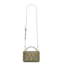 Saint Laurent Green Mini Leather Gaby Vanity Bag