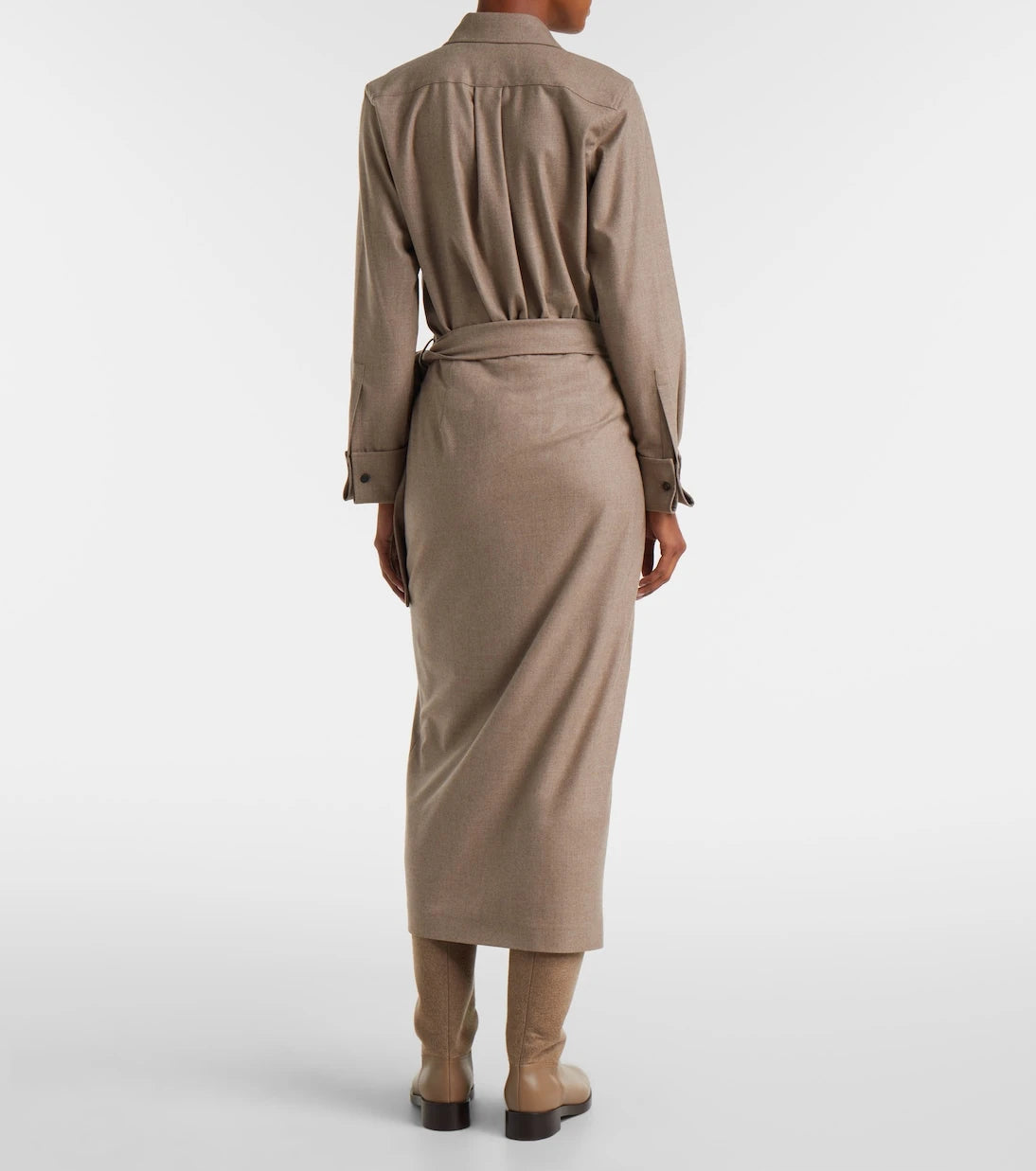 Max Mara - Bingo cashmere-blend wrap skirt